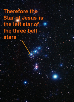 Jesus' Star in Orion